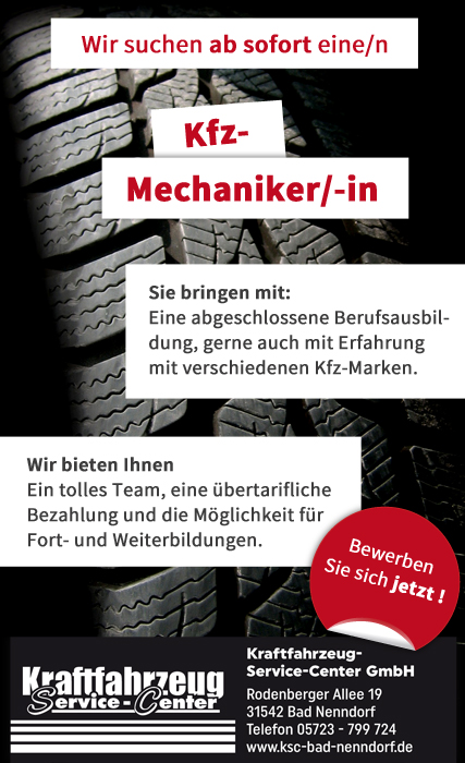Anzeige Mechatroniker Anzeige Mechatroniker